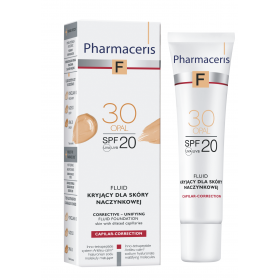 PHARMACERIS F FLUID KRYJĄCY DLA SKÓRY NACZYNKOWEJ SPF 20 CAPILAR-CORRECTION 30 OPAL 30 ML